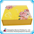 Custom Yellow Cardboard Luxury Gift Moon Cake Box Packaging